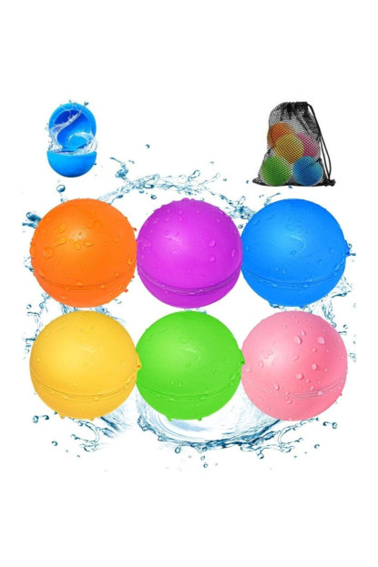 Globos agua reutilizables SOLID opacos (6 ud.+bolsa) SOPPYCID