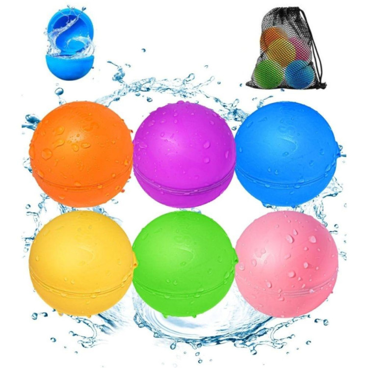 Globos agua reutilizables SOLID opacos (6 ud.+bolsa) SOPPYCID