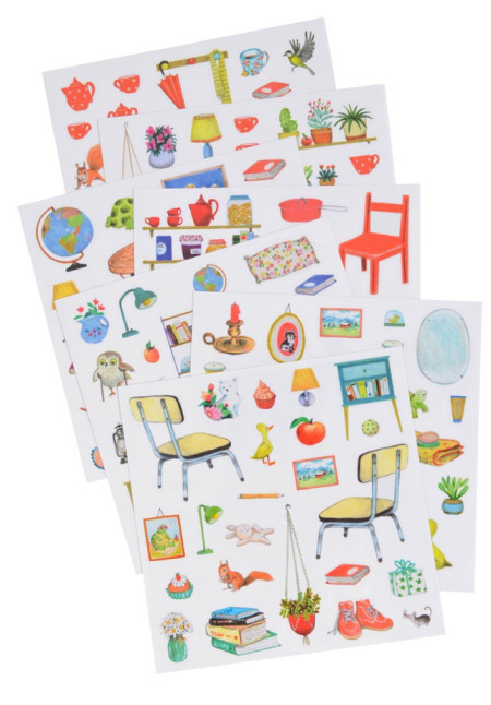 Cuaderno pegatinas Gran Familia  moulin roty