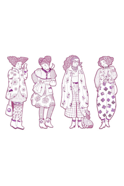 Figuras para colorear Rosemary & sus amigas DJECO