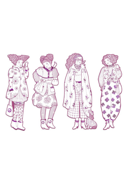 Figuras para colorear Rosemary & sus amigas DJECO