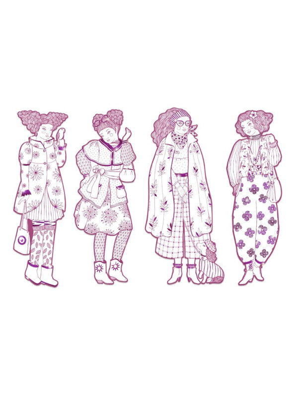 Figuras para colorear Rosemary & sus amigas DJECO