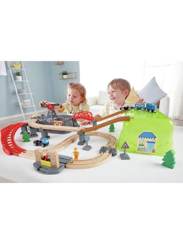 Juego de Bloques de Construcción de Ferrocarril HAPE
