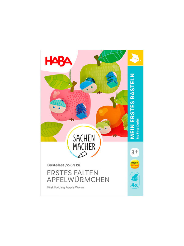 Set Creativo - Aprender a Doblar Gusanos en Manzanas HABA Set Creativo - Aprender a Doblar Gusanos en Manzanas HABA