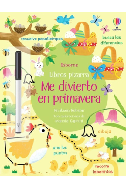 LIBRO: Me Divierto En Primavera - Libros Pizarra Con Actividades