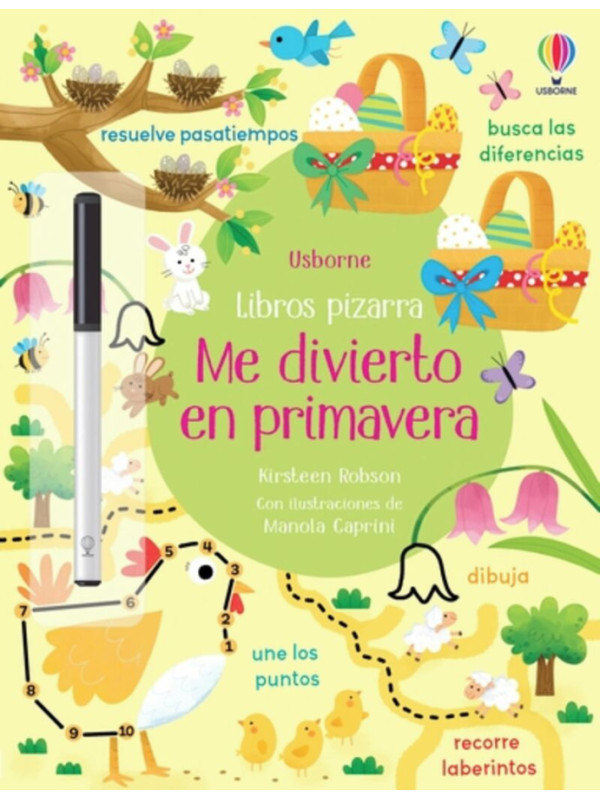 LIBRO: Me Divierto En Primavera - Libros Pizarra Con Actividades