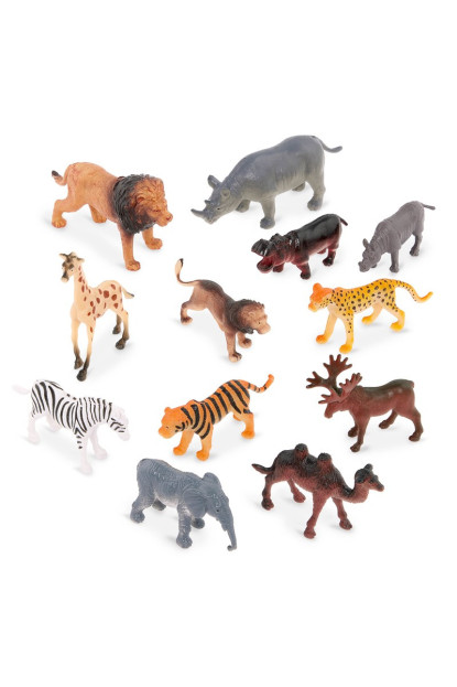 Terra Tubo de 12 animales salvajes 4-8 cm
