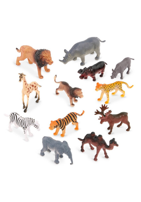 Terra Tubo de 12 animales salvajes 4-8 cm
