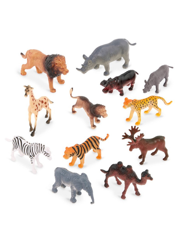 Terra Tubo de 12 animales salvajes 4-8 cm