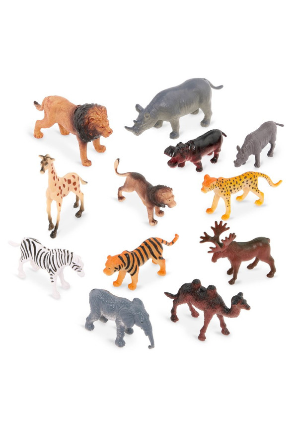 Terra Tubo de 12 animales salvajes 4-8 cm
