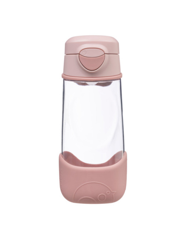 Botella tritán con boquilla y asa 450ml B.Box - Blush Crush