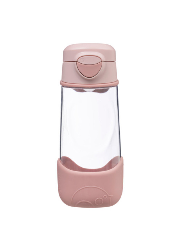 Botella tritán con boquilla y asa 450ml B.Box - Blush Crush