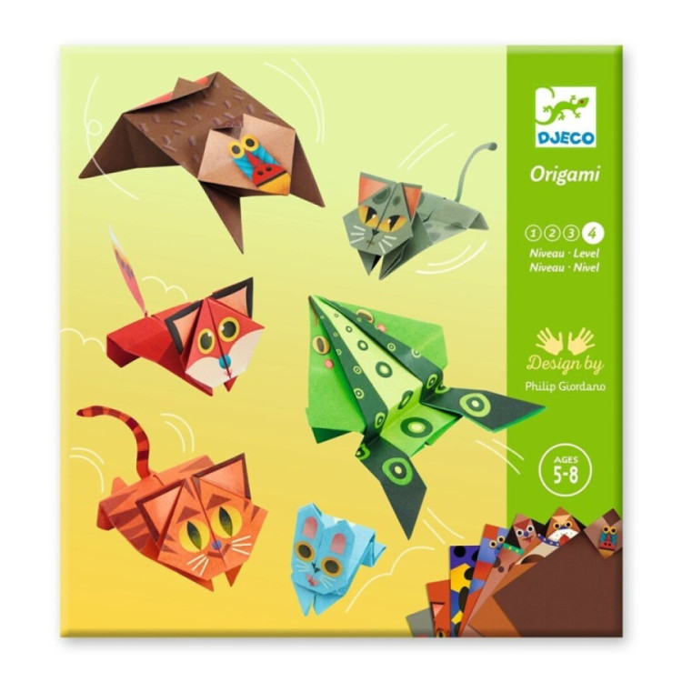 Papiroflexia Origami Animales saltarines DJECO