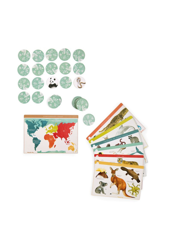 Loto de los animales Tout autour du monde MOULIN ROTY