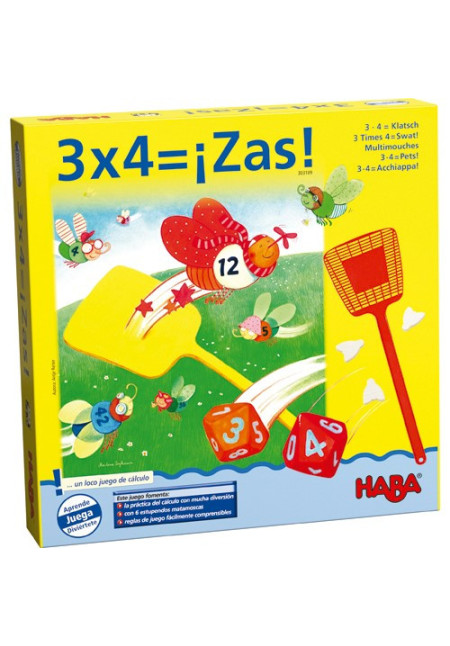 3 x 4 = ¡Zas! HABA