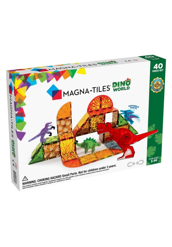 MAGNA-TILES Dino World 40 Piece Set