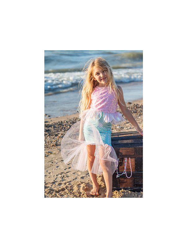 VESTIDO DE SIRENA ROSA TALLA 3-4 AÑOS GREAT PRETENDERS