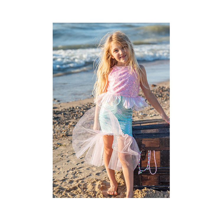 VESTIDO DE SIRENA ROSA TALLA 3-4 AÑOS GREAT PRETENDERS