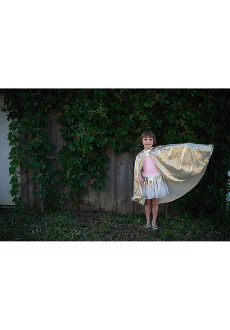 Capa dorada de lentejuelas TALLA 4-6 AÑOS GREAT PRETENDERS