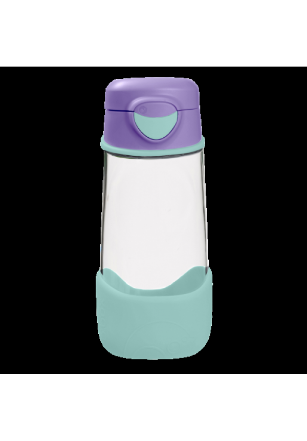 Botella tritán con pajita 450ml B.Box - Lilac Pop
