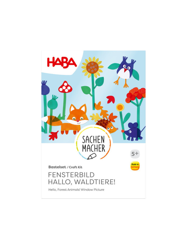 Set Creativo - Imágenes para Ventanas ¡Hola, Animales del Bosque! HABA Set Creativo - Imágenes para Ventanas ¡Hola, Animales del Bosque! HABA
