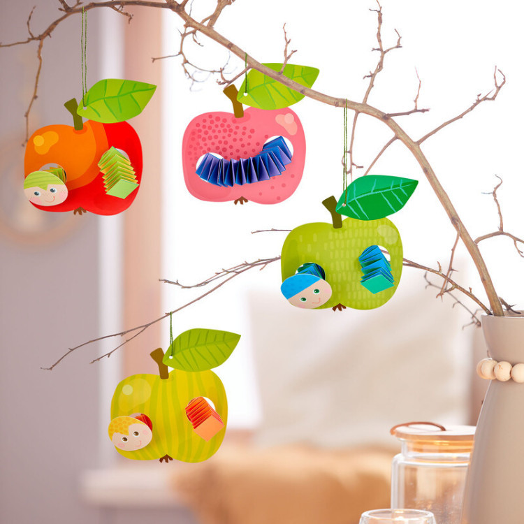 Set Creativo - Aprender a Doblar Gusanos en Manzanas HABA Set Creativo - Aprender a Doblar Gusanos en Manzanas HABA
