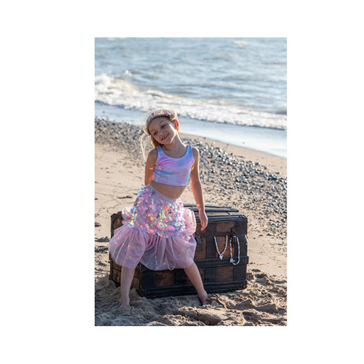 FALDA DE SIRENA ROSA TALLA 4-6 AÑOS GREAT PRETENDERS