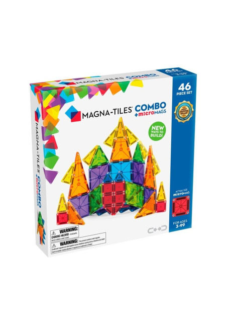 MAGNA-TILES 46pc. COMBO + microMAGS
