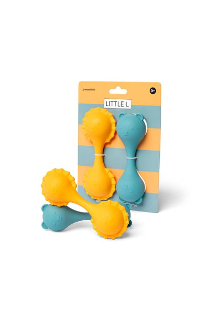  Mordedores /sonajeros de Silicona Sensoriales LITTLE L