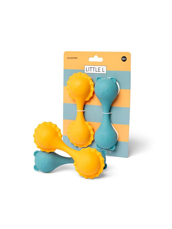  Mordedores /sonajeros de Silicona Sensoriales LITTLE L