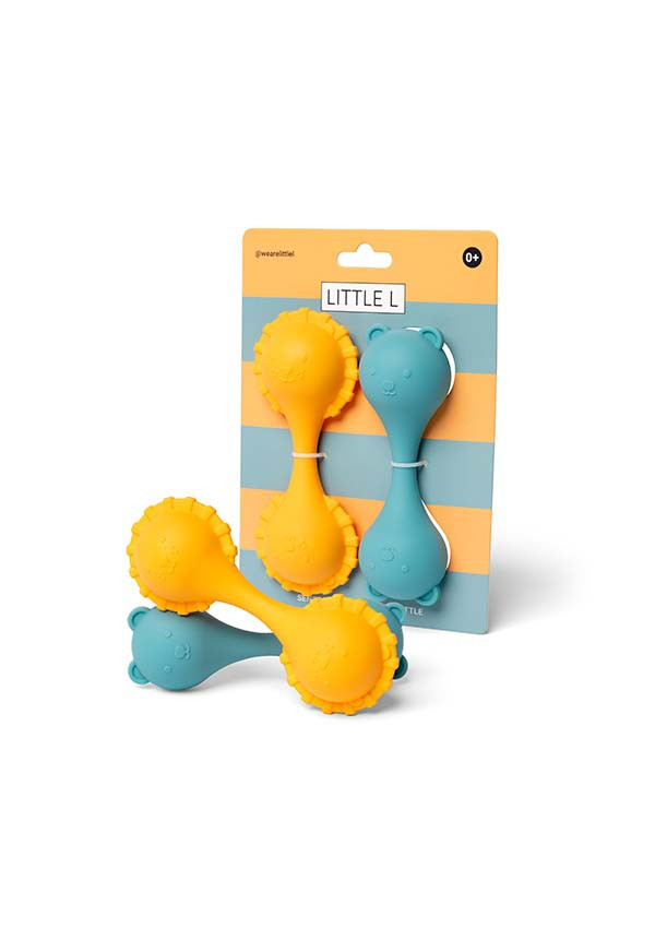  Mordedores /sonajeros de Silicona Sensoriales LITTLE L