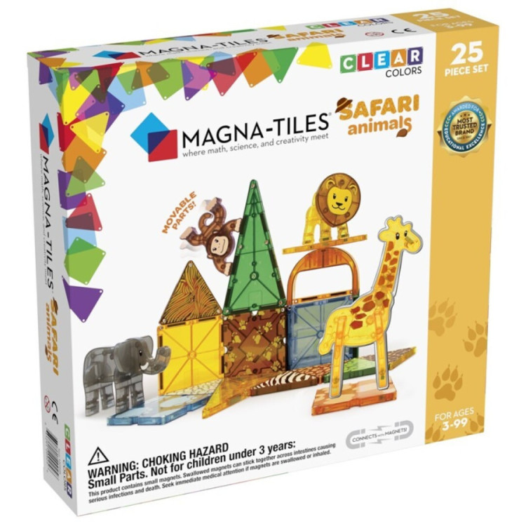MAGNA-TILES Safari Animals Set 25pcs