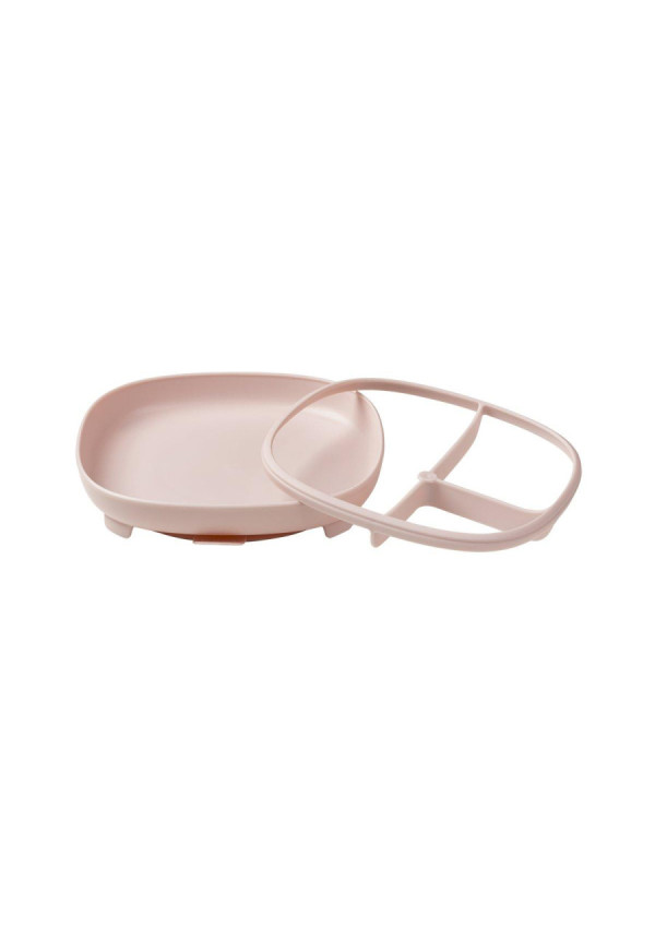 Plato 2 en 1 con ventosa y compatimentos extraíbles B.Box - Blush