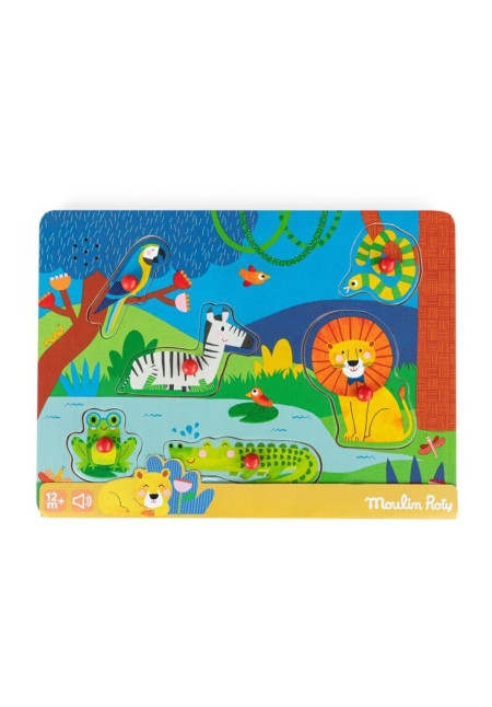 Puzzle sonoro animales MOULIN ROTY