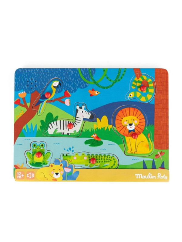 Puzzle sonoro animales MOULIN ROTY
