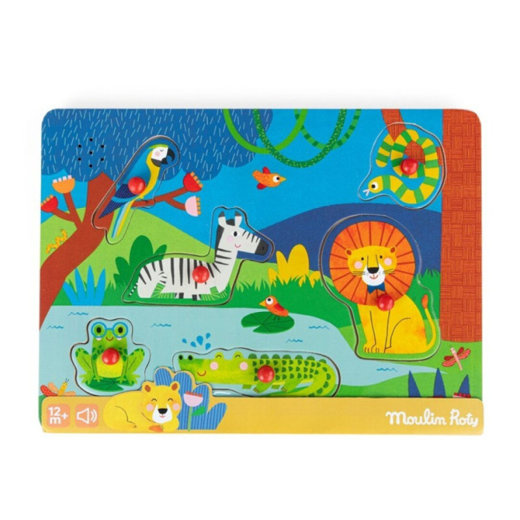 Puzzle sonoro animales MOULIN ROTY
