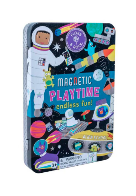 ESTUCHE METALICO Juego Magnetico de Viaje El Espacio – FLOSS&ROCK