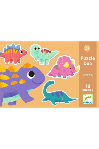 Educativos Puzzle dúo Dinos DJECO