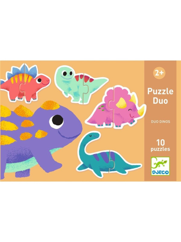Educativos Puzzle dúo Dinos DJECO