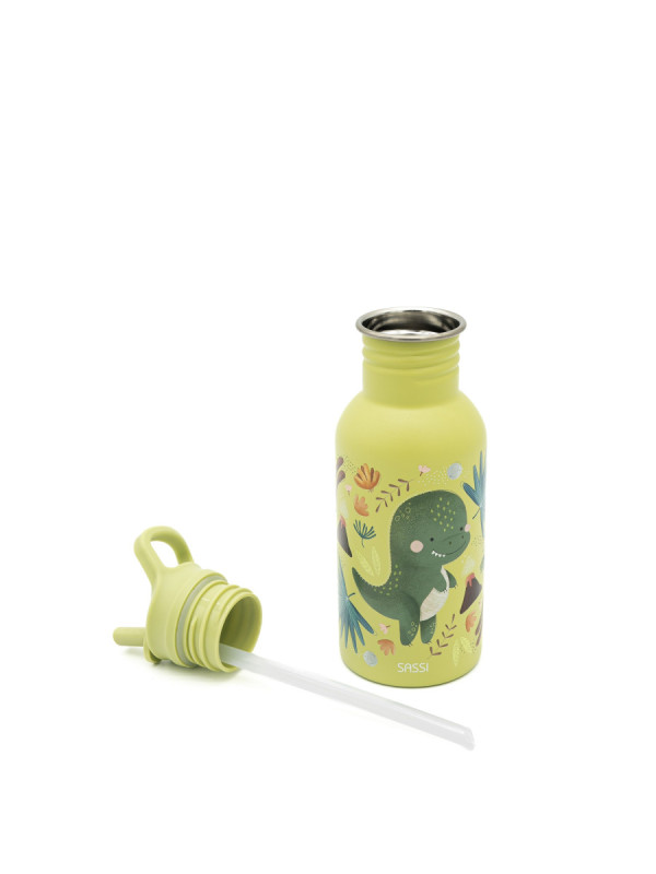 Botella Acero Inox Dinosaurio SASSI 