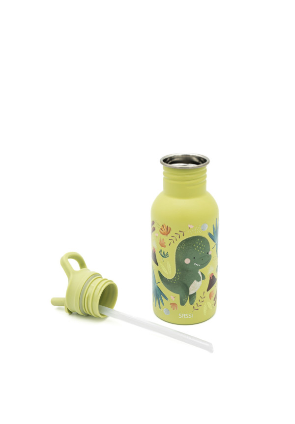 Botella Acero Inox Dinosaurio SASSI 