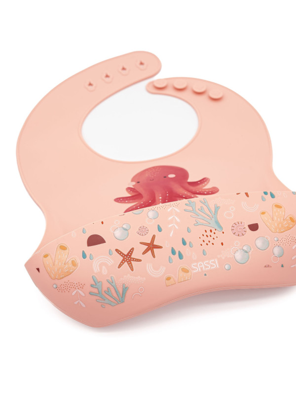 Babero de silicona Pulpo SASSI