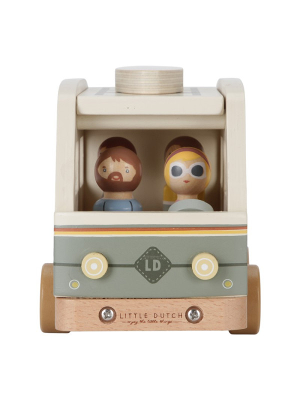  FURGONETA RETRO Y MUÑECOS ENCAJABLES  LITTLE DUTCH