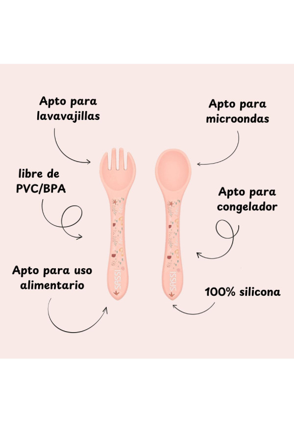 Cubiertos de silicona Pulpo SASSI