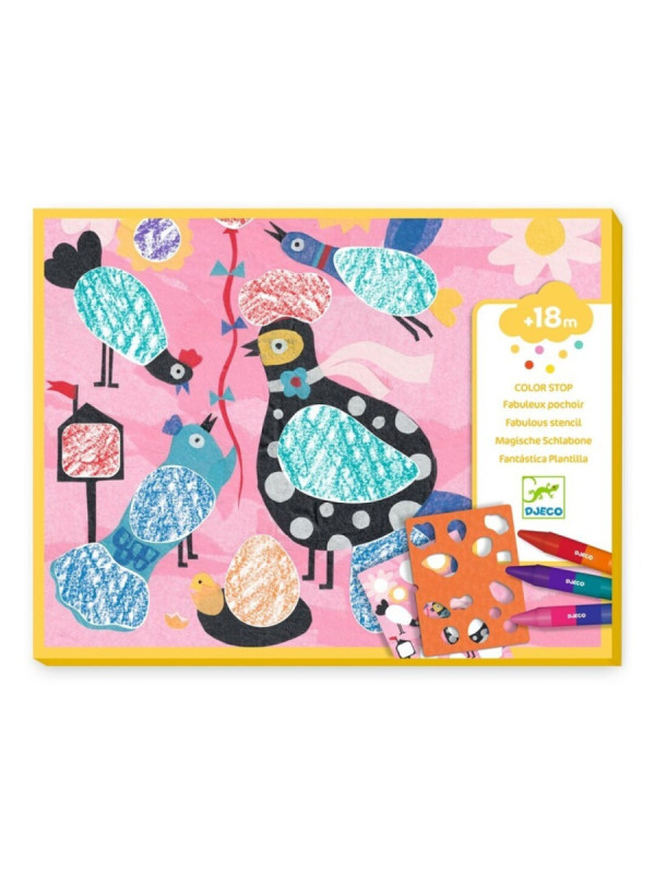 Dibujos para colorear Birdie & Co DJECO