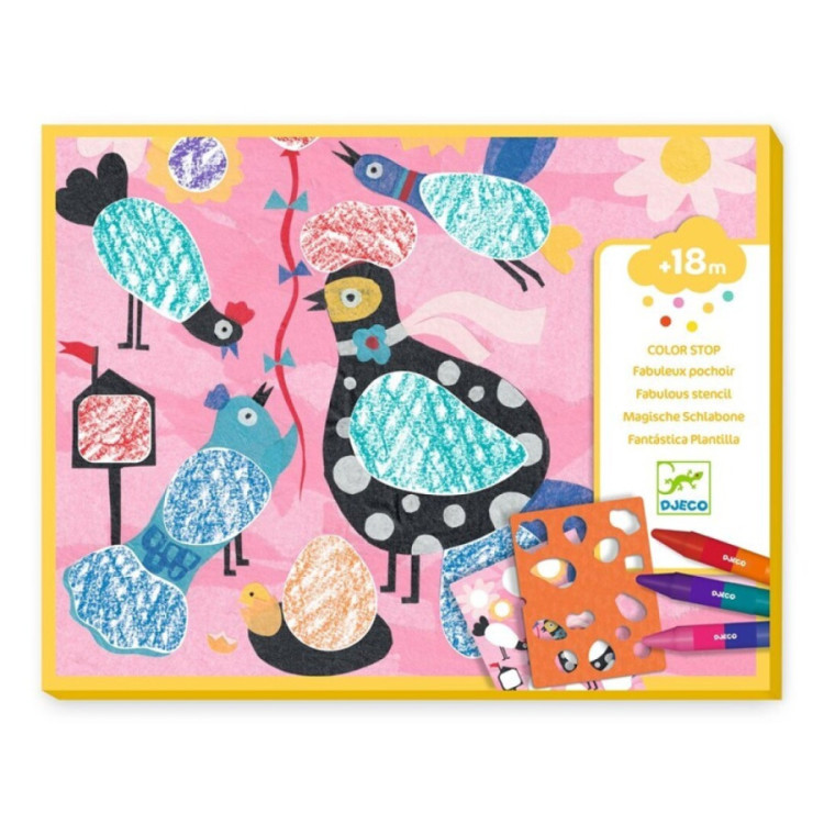Dibujos para colorear Birdie & Co DJECO