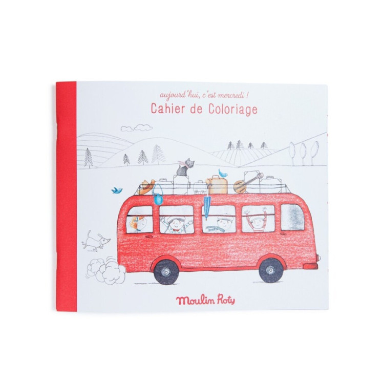 Cuaderno para colorear Mercredi MOULIN ROTY