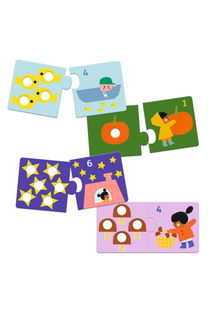 Educativos Puzzle dúo Primeras cifras DJECO
