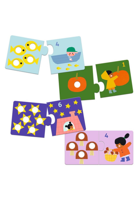 Educativos Puzzle dúo Primeras cifras DJECO