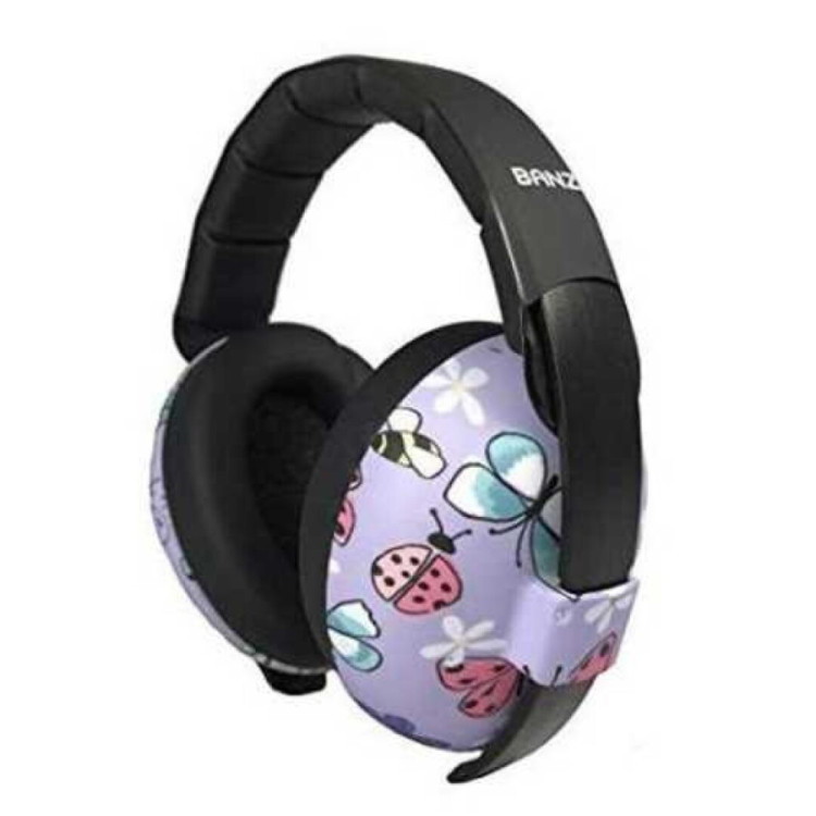 CASCOS BANZ ANTI RUIDO MARIPOSAS BABY